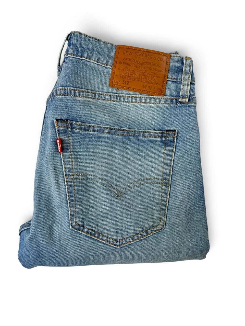 Levi’s Premium 512 Slim Taper Jeans Men’s 32x30 Blue Wash 26” Inseam